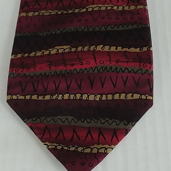 Famous Jerry Garcia Multi Colored Tie 100% Silk Vintage - Picture 3 of 7